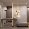 Wall art with lights, cordless feather wall art, product photo 1