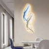 Wall art with lights, cordless feather wall art, product photo 6