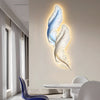 Wall art with lights, cordless feather wall art, product photo 5