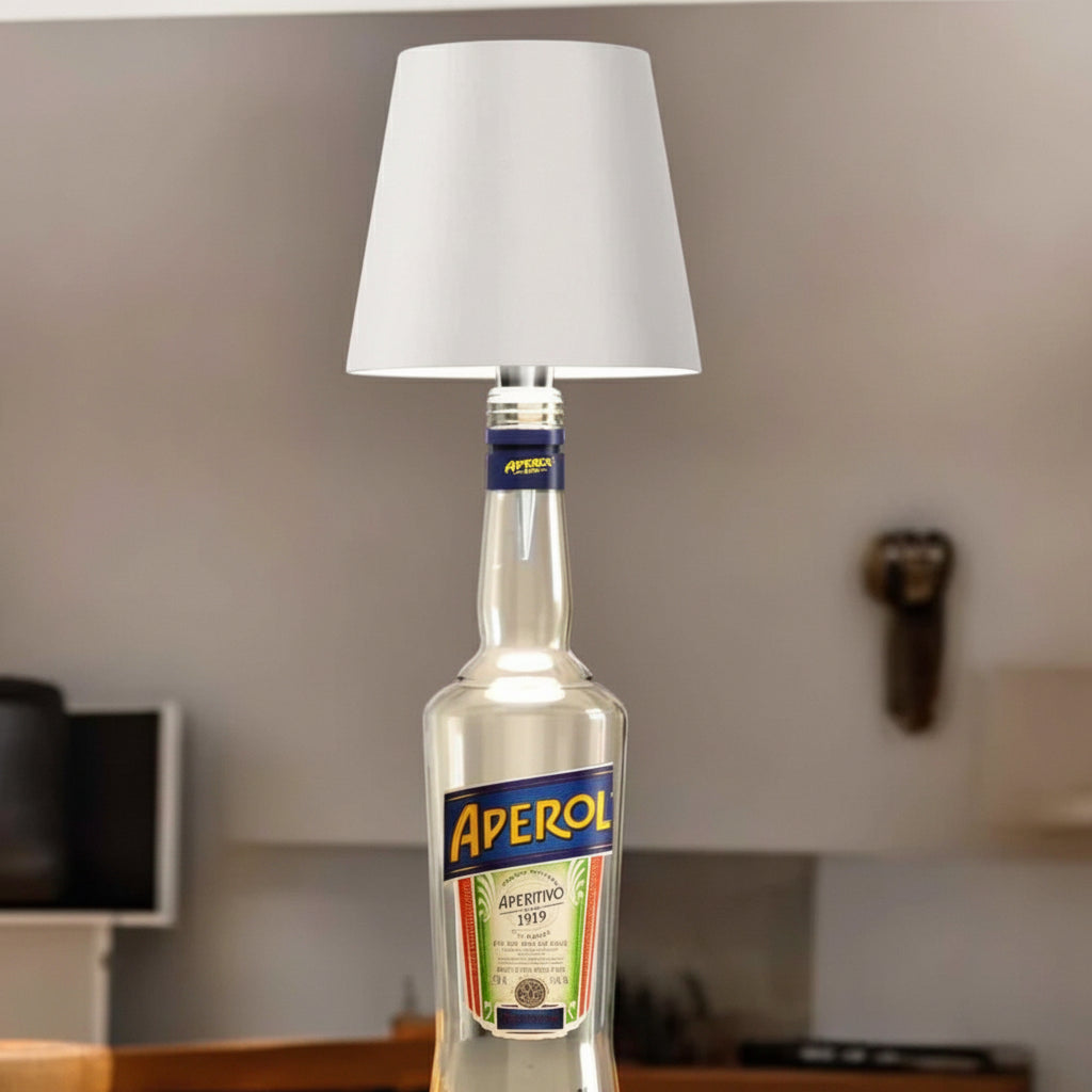 Rechargeable bottle lamp on a wine bottle 5