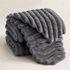 Plush faux fur fleece throw blanket 3