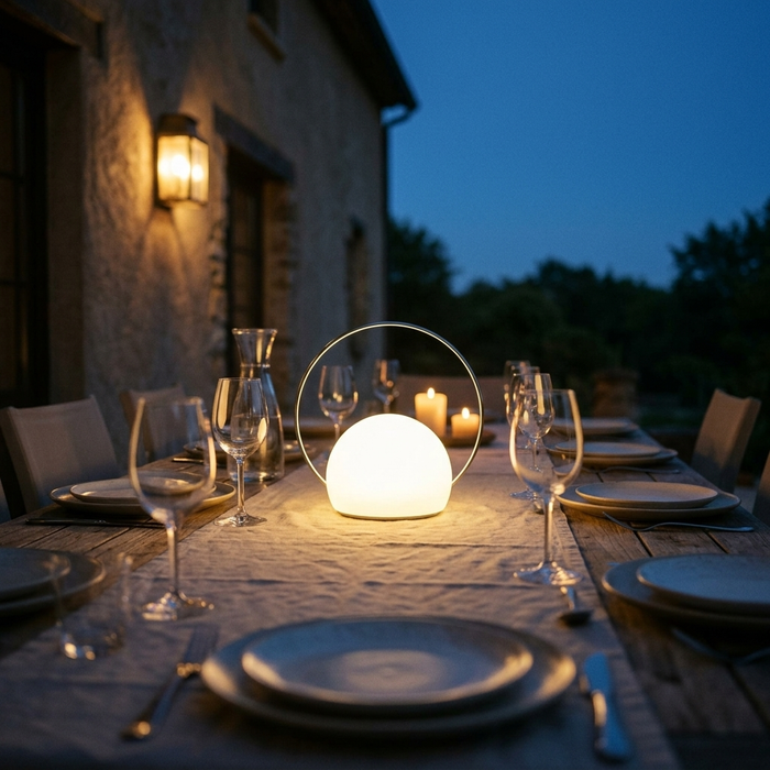 Cordless Table Lamp - Rechargeable Outdoor LED Ambient Light