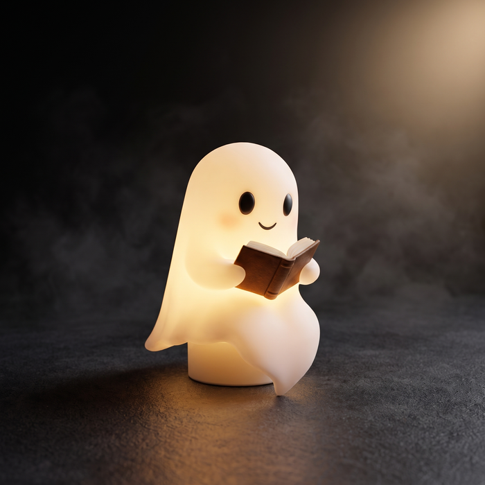 Ghost Lamp, Warm LED Night Light, Bedside Table Lamp