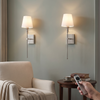 Rechargeable wall sconces, silver, no hardwiring
