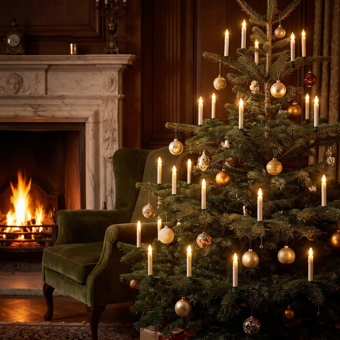 Christmas Tree Candles, Battery Operated Clip-On LED Candles with Remote and Timer, 20 to 60 Pack
