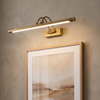 Large picture light 22 inch in brass, lit above framed art
