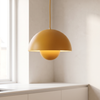 Flowerpot pendant light, kitchen island dome pendant, sand turmeric