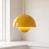 Flowerpot pendant light, kitchen island dome pendant, yellow