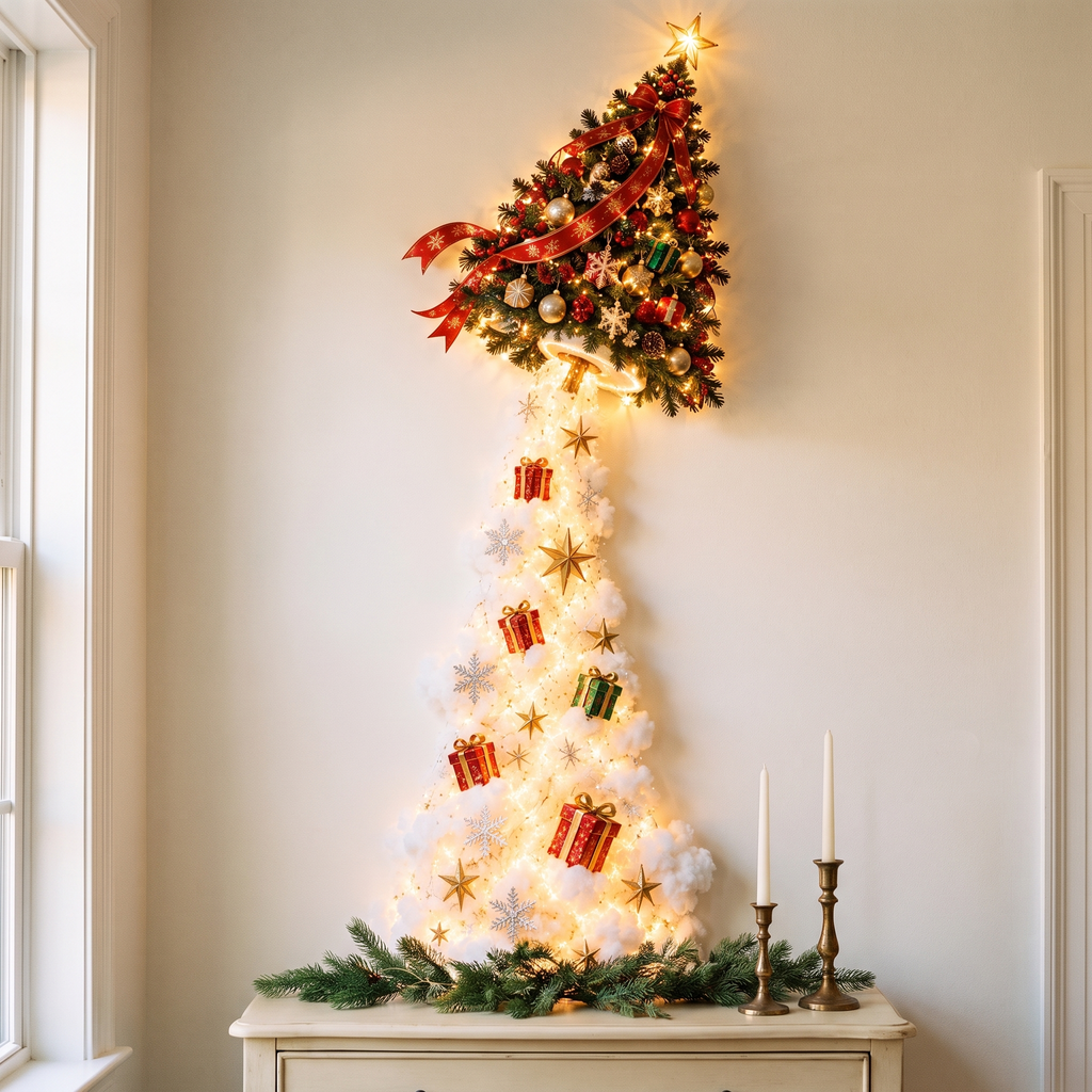 Christmas wall light, Christmas Tree, Christmas home decor