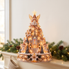 Lighted Christmas village tree, Angel Chapel, Christmas home decor
