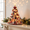 Lighted Christmas village tree, Classic Village, Christmas home decor