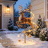 Solar Christmas garden stake light, Reindeer, Christmas home decor