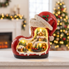 Animated Christmas Village with Music, Light Up Village Scene - Santa Boot
