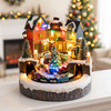 Animated Christmas Village with Music, Light Up Village Scene - Santa Express