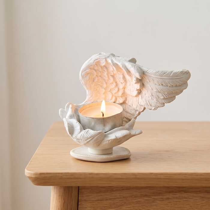 Angel Wings Candle Holder, Memorial Tealight Holder, 2 Colors