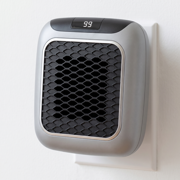 Plug In Wall Heater, Quiet Outlet Heater, Cool Touch, 3 Colors - Grey