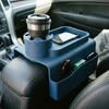 Couch cup holder tray on a car center console, Dark Blue