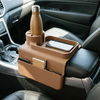 Couch cup holder tray on a car center console, Coffee
