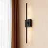 Battery operated wall sconces set of 2, linear LED, product photo 4