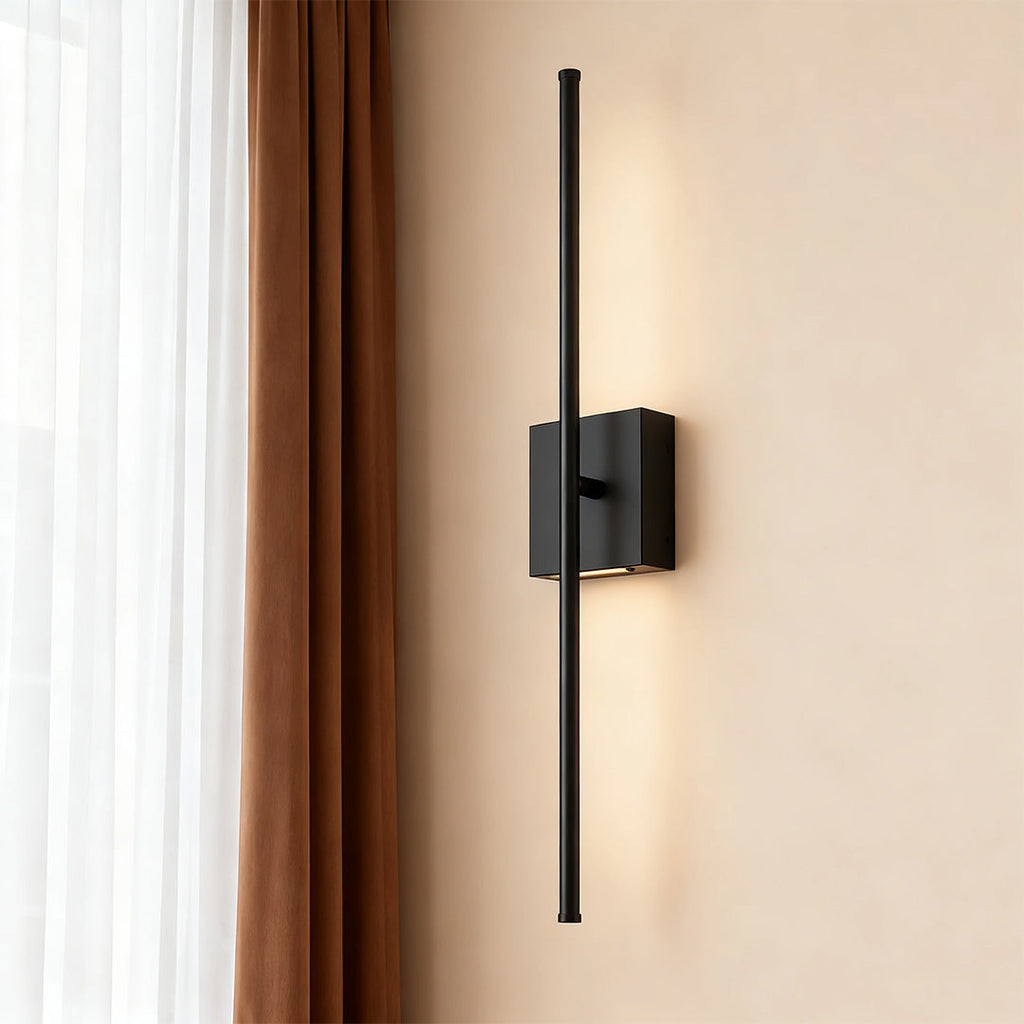 Battery operated wall sconces set of 2, linear LED, product photo 4