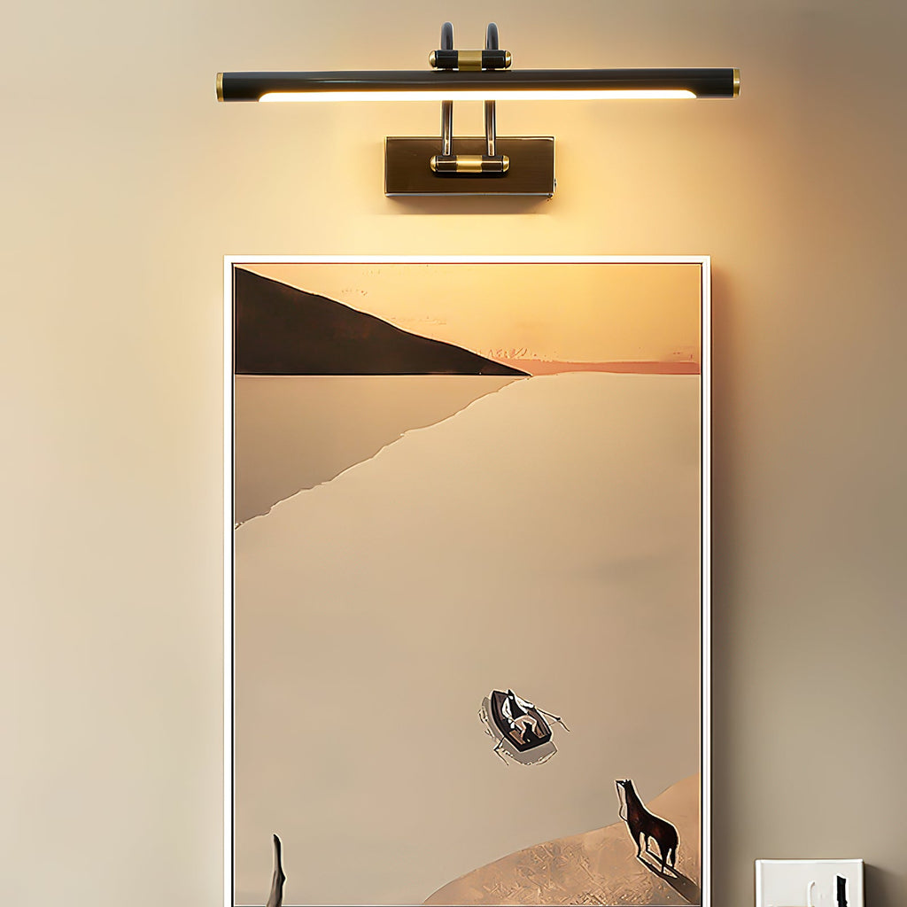 Large picture light, rechargeable, classic double arm