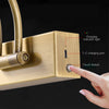 Large picture light, rechargeable, classic double arm