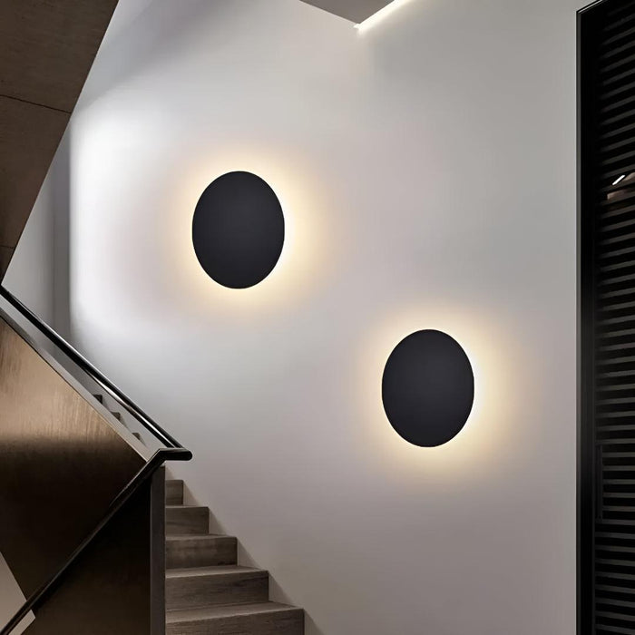 Round Wall Light, Modern LED Wall Sconce, 3 Colors, 5 Sizes