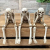 Skeleton shelf sitter Halloween decor detail