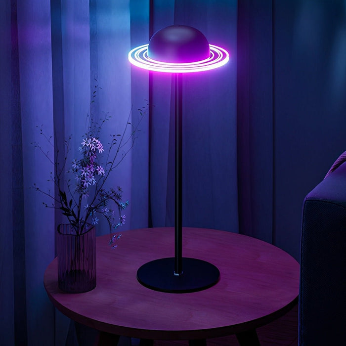 Galaxy Table Lamp - Dimmable LED Ambient Night Light with Remote
