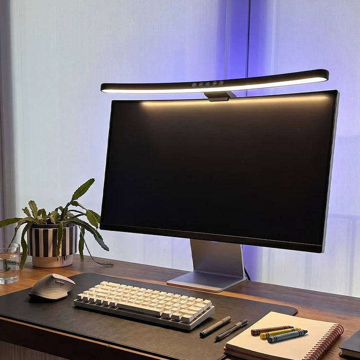 Monitor Light Bar - Dimmable LED Desk Light for Curved Screens