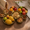 Gold nine bowl serving tray 1