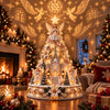 Lighted Christmas village tree - photo 18