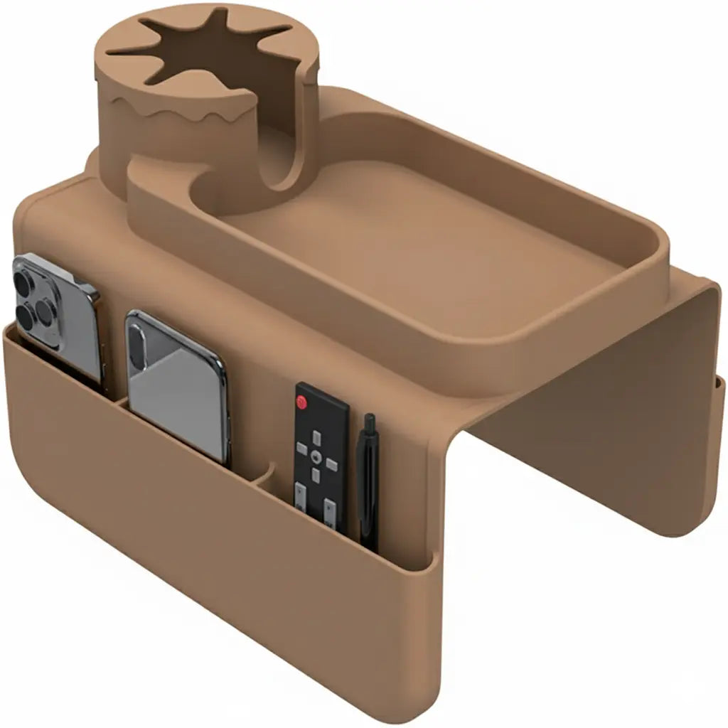 Couch cup holder on a sofa arm, Sofa Armrest Tray - photo 11