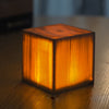 Wooden lamp, cordless wood table lamp, product photo 6