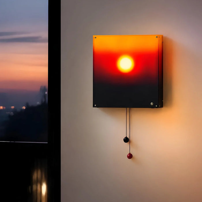 Sunset Wall Light, Cordless with Pull Cord