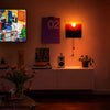 Sunset wall light dimmed