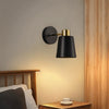 Cordless gold wall sconce with remote, product photo 4