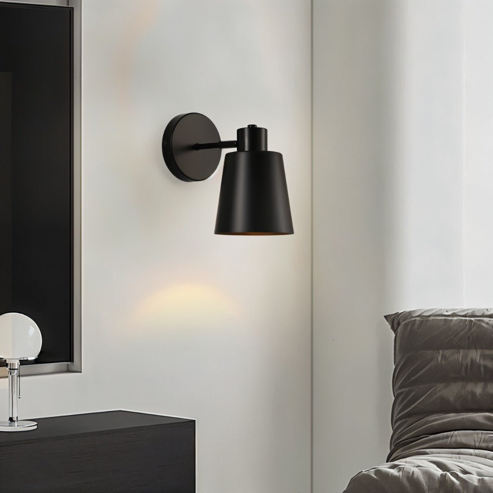 Cordless gold wall sconce with remote, product photo 6