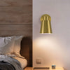 Cordless gold wall sconce with remote, product photo 5