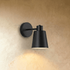 Cordless gold wall sconce, rechargeable cone wall lamp with remote
