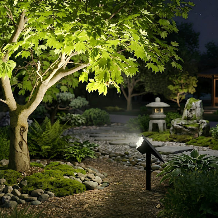 Solar Spot Lights Outdoor - Adjustable RGB Landscape Spotlight